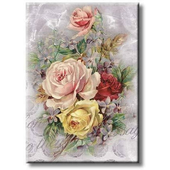 Roses Floral Picture on Stretched Canvas, Wall Art D?cor, Ready to Hang