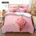 thumbnail image 1 of Roses Flower Valentine's Day Wedding Bedding Set Luxurious Rose Petal Heart Love Duvet Cover Pillowcase 2/3 Pcs for Room r, 1 of 5