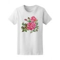 thumbnail image 1 of Roses Flower. Watercolor  On White . T-Shirt Women -Image by Shutterstock, Female Small, 1 of 2