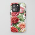 thumbnail image 1 of Roses For All iPhone Series Protective Phone Case Watercolor Floral Red Pink, 1 of 7
