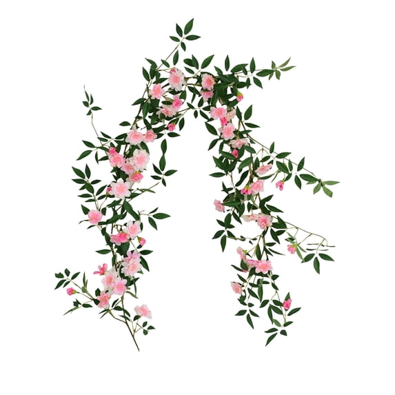 Roses Fresh Flowers Artificial Vines Hanging Around Window Home Decoration Shelter Decorative Muxiang Rattan 175cm/68.9In Roses Artificial Flowers