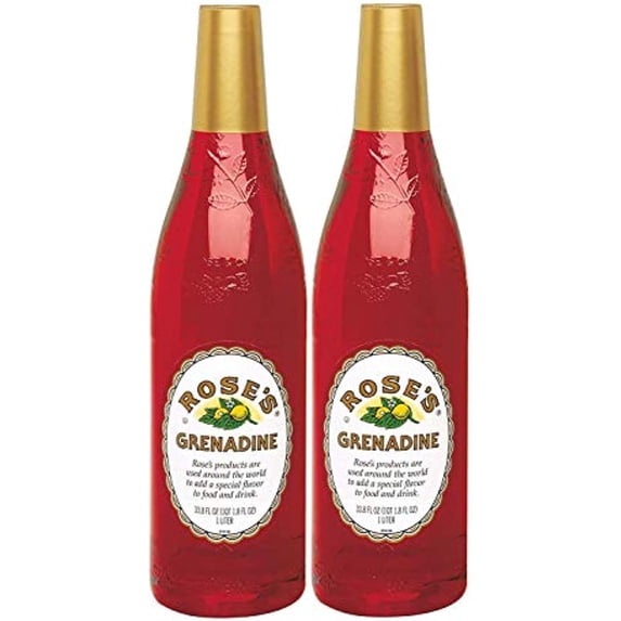 Rose's Grenadine, 1 Liter (2-Pack)