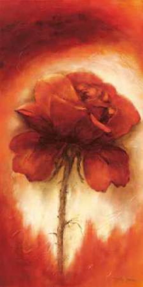 Roses II Canvas Art - Betty Jansma (24 x 48)