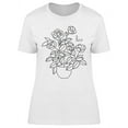 thumbnail image 1 of Roses In A Vase T-Shirt Women -Image by Shutterstock, Female Large, 1 of 2