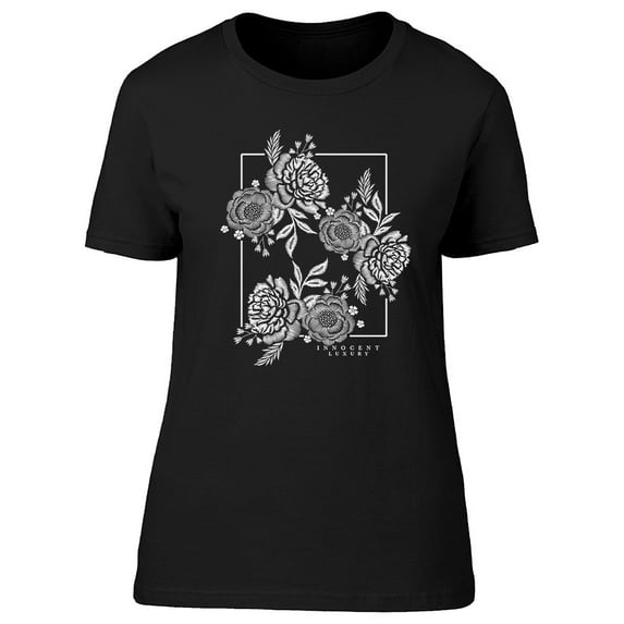 Roses Innocent Luxury Graphic T-Shirt Women -Image by Shutterstock, Female Large