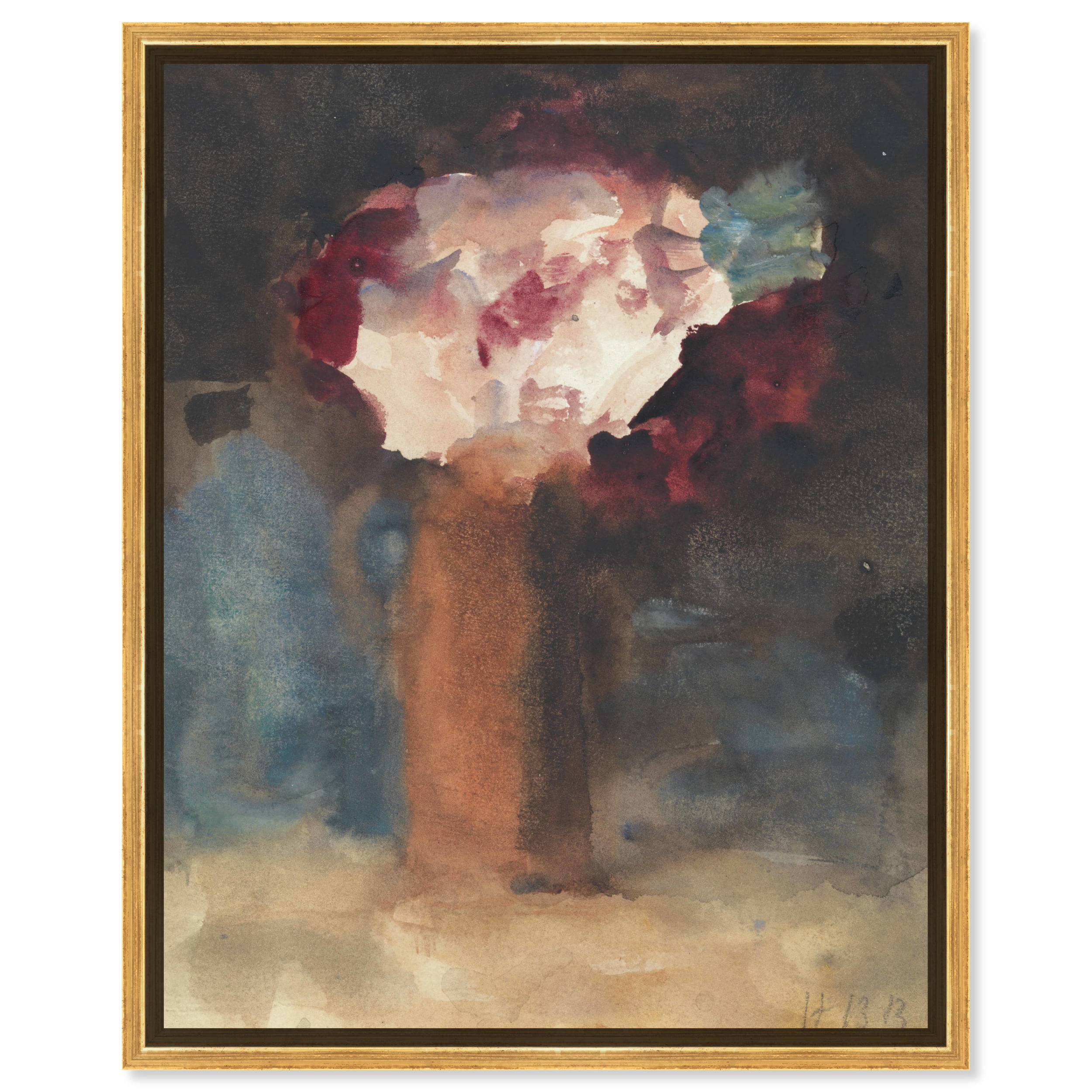 Roses Lost Vintage Classic Roses Canvas Wall Art by Art Remedy, Gold ...