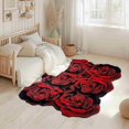 thumbnail image 1 of Roses Rug Design 307 - 5'2"x7'5", Red, 1 of 5