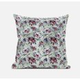 thumbnail image 1 of Roses Sprayed Stars Suede Zippered Pillow W Insert in Light Blue Pink 20 x 20, 1 of 7