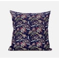 thumbnail image 1 of Roses Sprayed Stars Suede Zippered Pillow W Insert in Red Blue Gold 20 x 20, 1 of 6