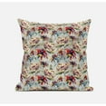 thumbnail image 1 of Roses Sprayed Stars Suede Zippered Pillow with Insert in Blue Yellow 18 x 18, 1 of 6