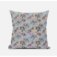 thumbnail image 1 of Roses Sprayed Stars Suede Zippered Pillow with Insert in Indigo Gray 16 x 16, 1 of 6