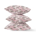 thumbnail image 1 of Roses Sprayed Stars Throw Pillow with Removable Cover in Red Yellow Aqua 20x20, 1 of 6