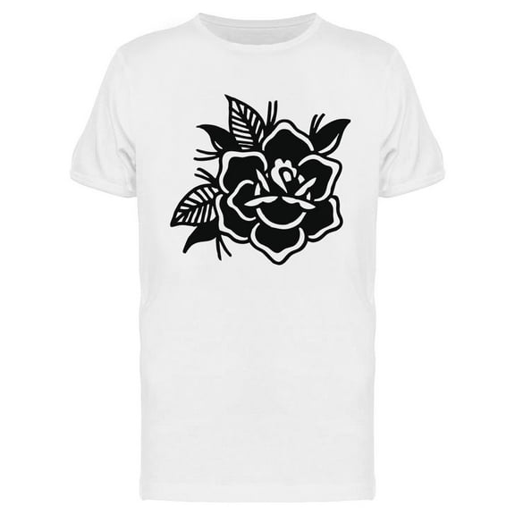 Roses Tattoo Design T-Shirt Men -Image by Shutterstock, Male 3X-Large
