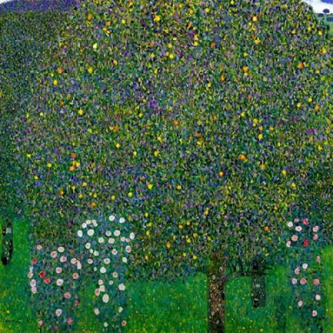 Roses Under Trees 1904 Canvas Art - Gustav Klimt (24 x 24)