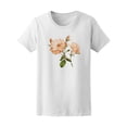 thumbnail image 1 of Roses Watercolor  T-Shirt Women -Image by Shutterstock, Female Large, 1 of 2