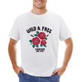 thumbnail image 1 of Roses Wild And Free Vintage T-shirt Mens Cotton Classic Crewneck Short Sleeve Tees Unisex White 5XL, 1 of 5
