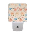 thumbnail image 1 of Roses and Heart Night Light 2 Pack LED Nightlight Plug into Wall Dusk to Dawn Sensor Soft White, 1 of 7