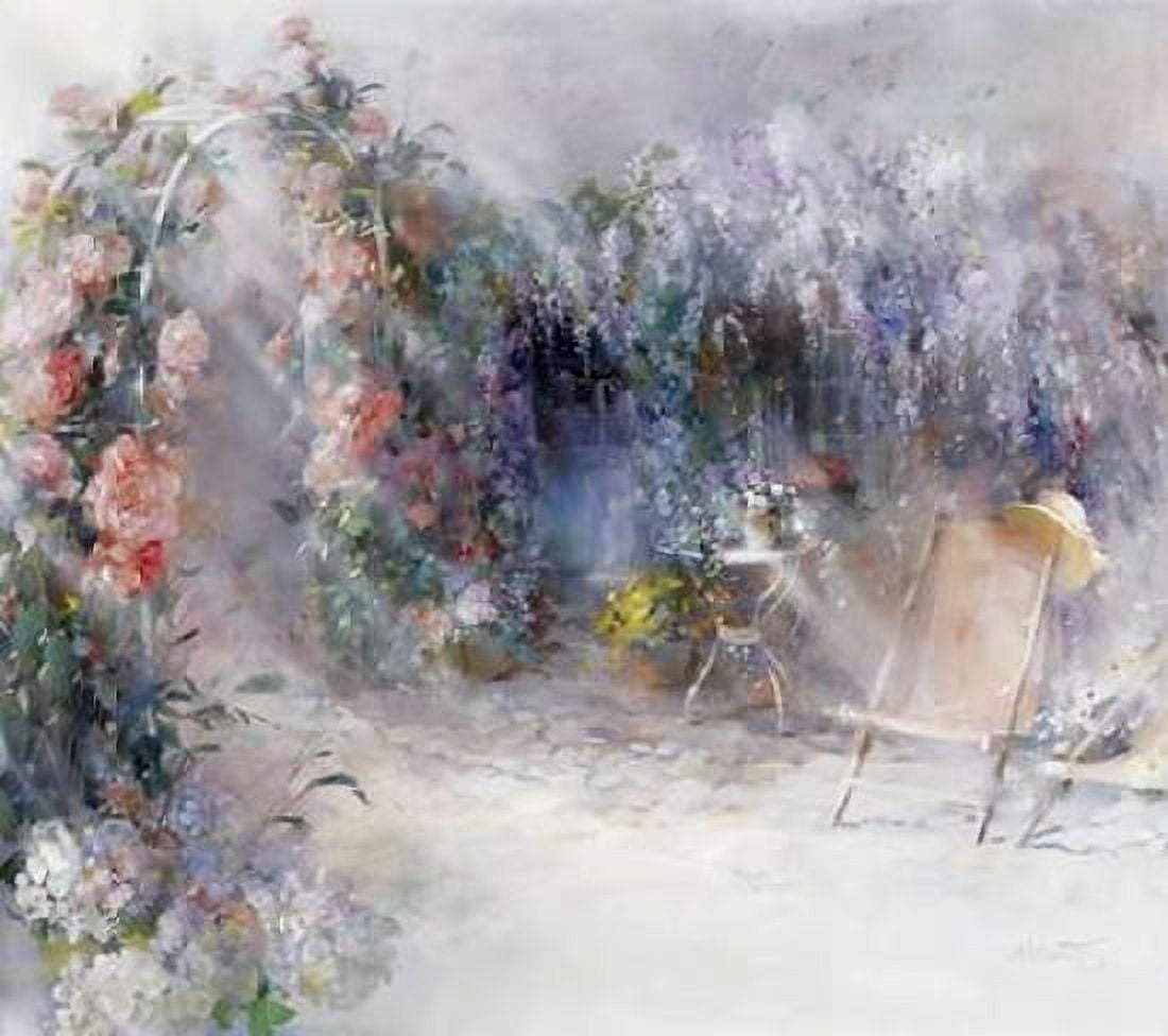 Roses and lilacs Canvas Art - Willem Haenraets (24 x 24)