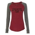 thumbnail image 1 of Roses are Red Valentine's Day Women's Raglan Long Sleeve Shirt-Garnet/Granite-Small, 1 of 4