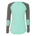 thumbnail image 1 of Roses are Red Valentine's Day Women's Raglan Long Sleeve Shirt-Mint/Granite-Small, 1 of 4