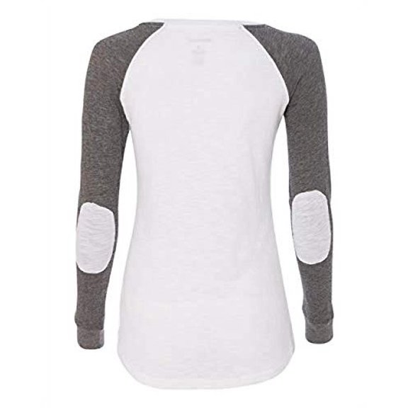 Roses are Red Valentine's Day Women's Raglan Long Sleeve Shirt-White/Granite-XL