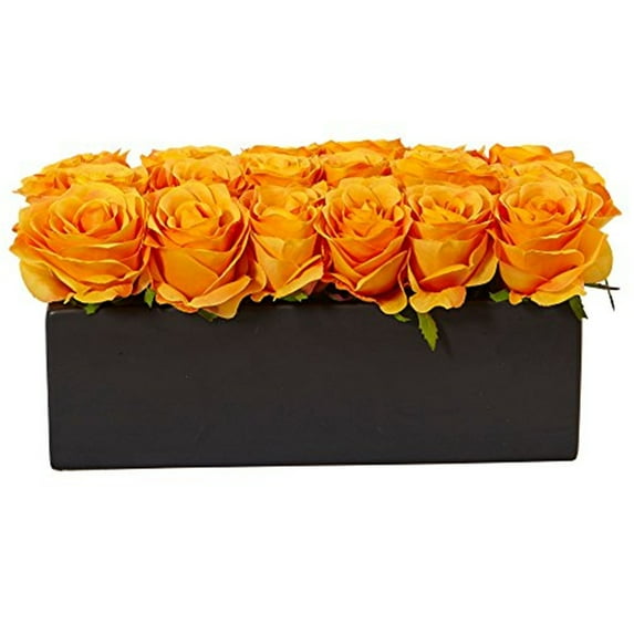 Roses in Rectangular Planter