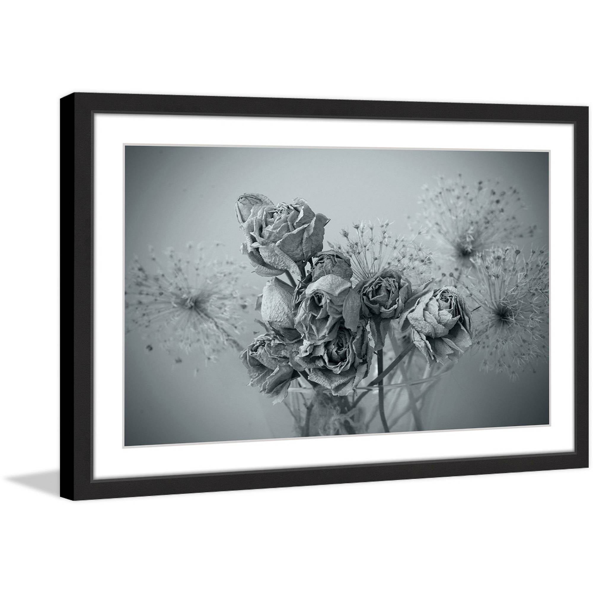 Roses in Slumber Framed Painting Print