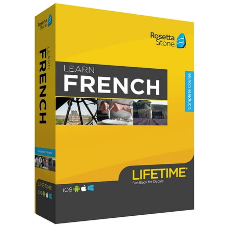 Rosetta Stone: Learn French with Lifetime Access on iOS, Android, PC, and Mac [Physical box]