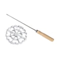 thumbnail image 1 of Rosette Cookie Maker | Aluminum Alloy Frying MoldS with Detachable Wooden Handle | Traditional Holiday Dessert & Snack Tool | 4.7 Inch Home Baking Gadget, 1 of 6