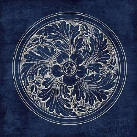 Rosette II Indigo Poster Print by Wild Portfolio