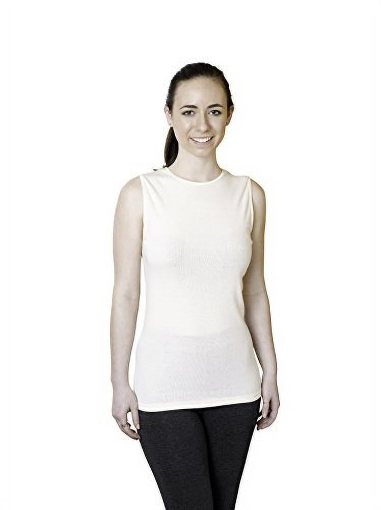 Rosette Women’s Sleeveless Undershirt - Cotton – High Neck, Full shoulder  design