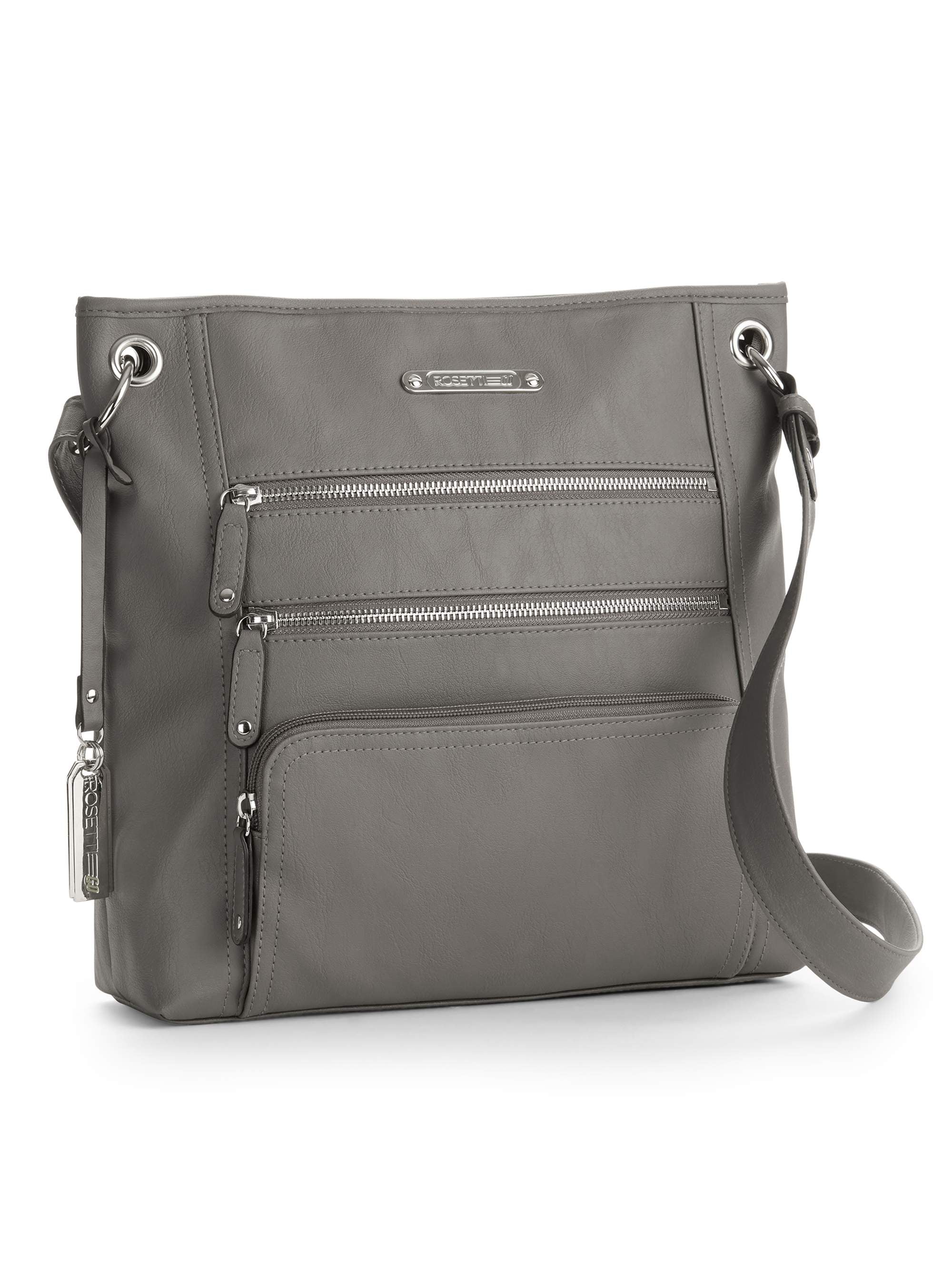 Rosetti Zuma Large Crossbody Bag, Faux Leather Purse, Adjustable Strap,  Black: Handbags: Amazon.com
