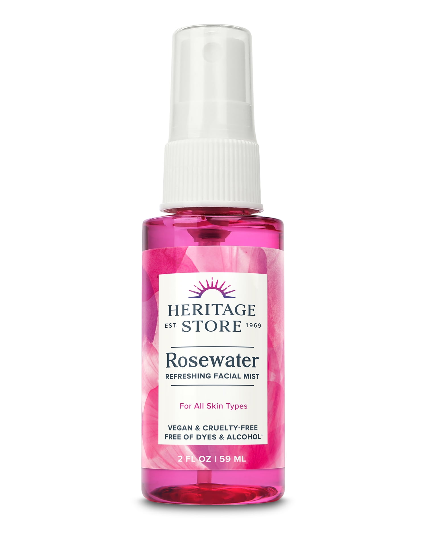 Rosewater Refreshing Facial Mist, 2 fl oz, for All Skin Types by