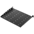 thumbnail image 1 of Rosewill 1U 19-Inch Universal Vented Rack Mount Cantilever Server Cabinet Shelf 14-Inches Deep Black, 2 Pack, 1 of 5