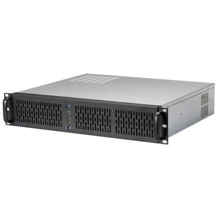 Rosewill 2U Server Chassis Rackmount Case | 4 3.5" HDD Bays | Micro-ATX Compatible |3 x 80mm PWM Fans | 2x USB 3.0 | Silver/Black - RSV-Z2600U