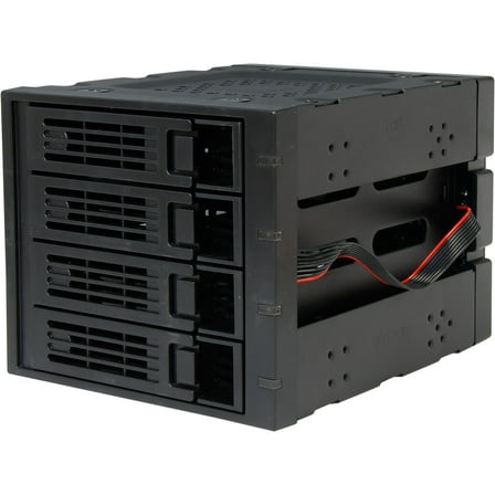 Rosewill 3 x 5.25-Inch to 4 x 3.5-Inch Hot-swap SATAIII/SAS Hard Disk Drive Cage - Black (RSV-SATA-Cage-34)