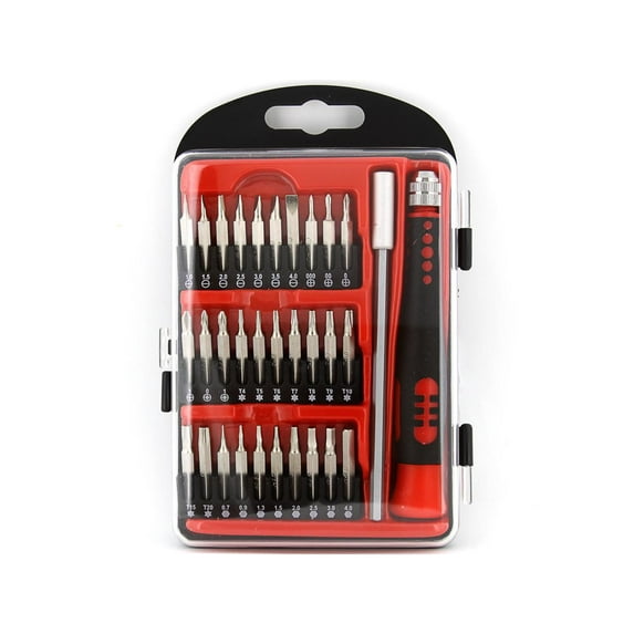 Rosewill 32-Piece Computer Tool Kit, Precision Screwdriver Bit Set with 4.5" Extension Bar, 4 Phillips Bits, 7 Flat Bits, 9 Torx Bits - RPCT-10001