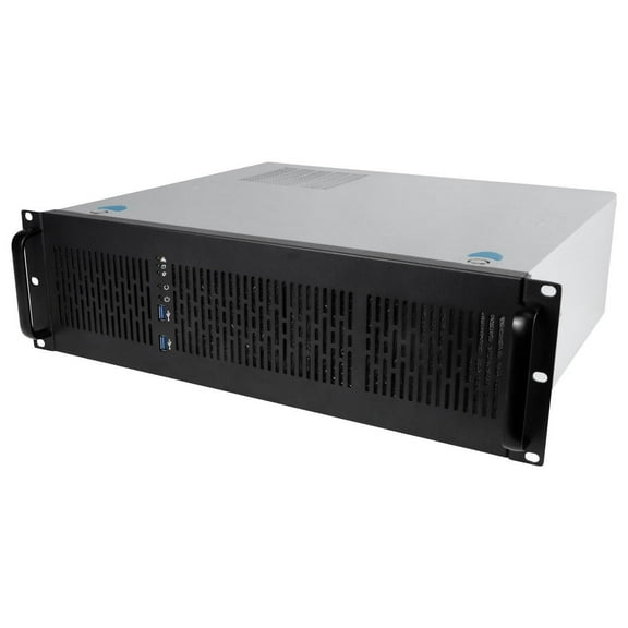 Rosewill 3U Server Chassis Rackmount Case, 6x 3.5" Bays, ATX Compatible, 2x 80mm Fans, 2x USB 3.0, Silver/Black - RSV-Z3100U