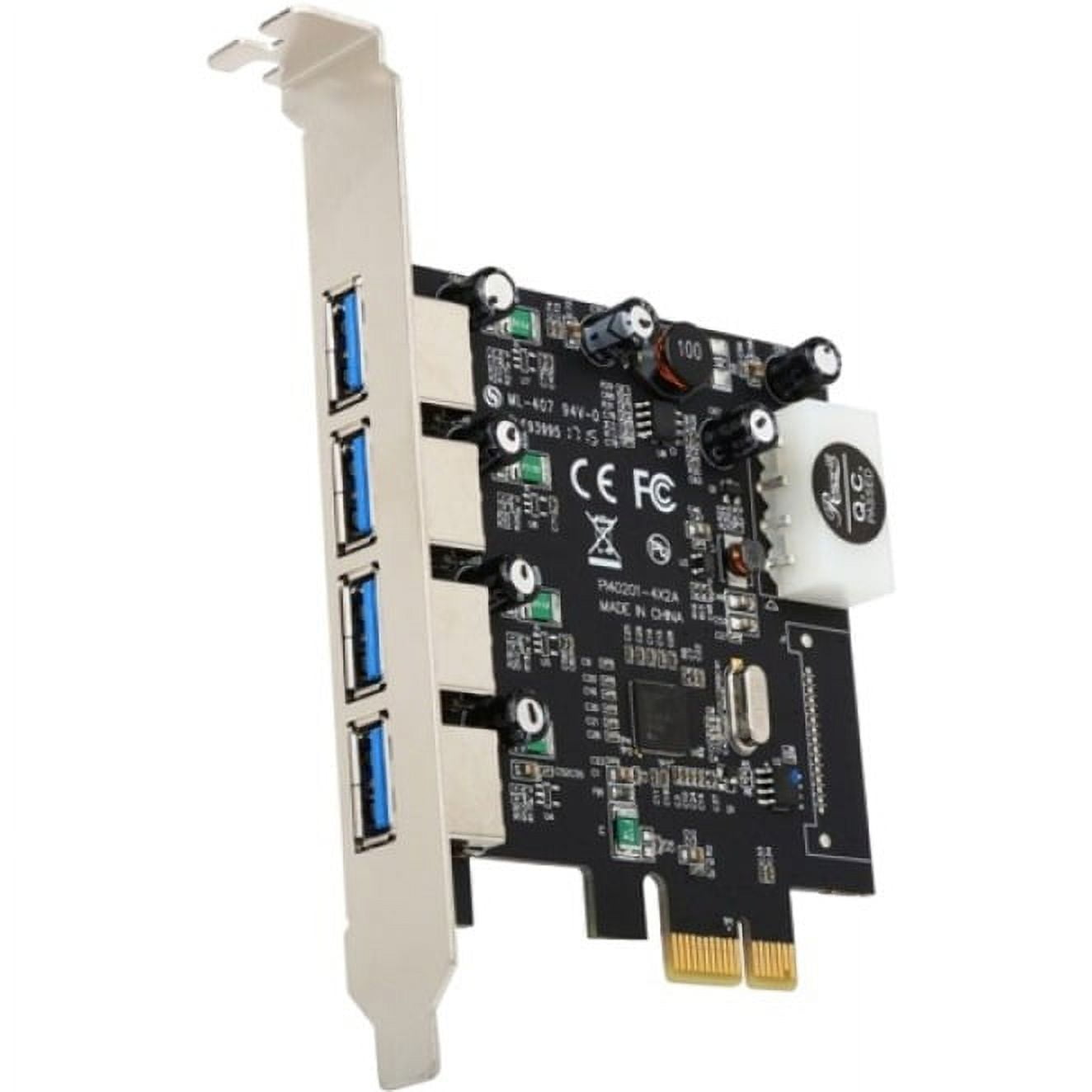 4-Port External USB 3.0 PCI Express Card - Walmart.com