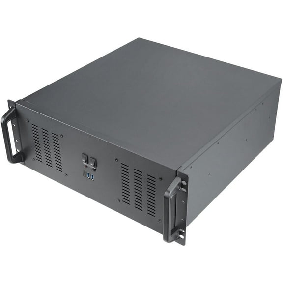 Rosewill 4U Server Chassis Rackmount Case | 11x 3.5" Bays, 3x 2.5" Devices| ATX, CEB Compatible | 2 120mm PWM Fan, 2 80mm PWM Fans | 2x USB 3.0, 1 USB-C 3.1 | Front Panel Lock and Key | - RSV-R4200U