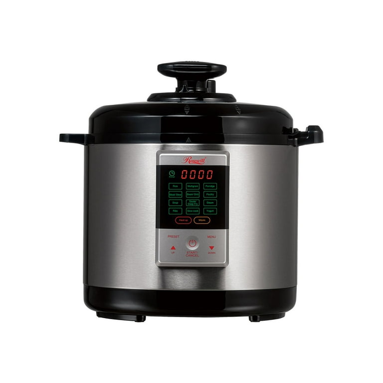 Rosewill 6QT Pressure Cooker Rice Cooker Slow Cooker Steamer Saute RHPC 18001