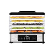 Rosewill Compact Rectangular Food Dehydrator, Brushed SS Outer housing, 5 layer trays Entry model