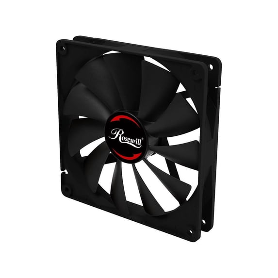 Rosewill Computer Case Fan, 140 mm, Seal IP56 Dust Resistant and Splash Proof, PWM Speed Control, Teflon Nano Bearing with Noise Cancelation Adapter, Silent - RAWP-141411