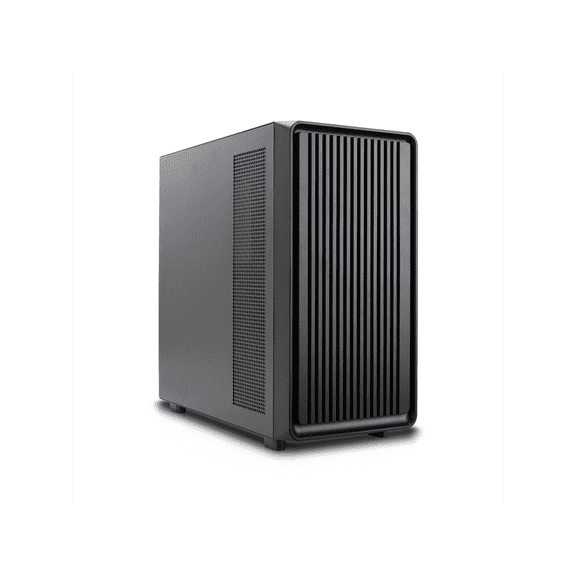Rosewill Helium NAS Duo Mid Tower ATX Computer Case, 8 x 3.5" Drive Bays, 4 x 140mm PWM Fans, 360mm Radiator Support, USB-C, Black