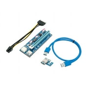 Rosewill Mining Card, Riser Card, PCIe PCI Express 16x to 1x Riser Adapter, USB 3.0 Extension Cable 60cm, 6 pin PCI-E to SATA Power Cable, GPU Riser Adapter, Ethereum Mining Riser Card