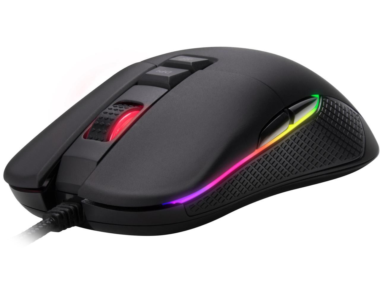Rosewill NEON M62 Ambidextrous Wired Gaming Mouse, On-The-Fly