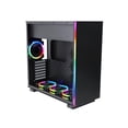 thumbnail image 1 of Rosewill ATX Mid Tower Gaming PC Case Aura Sync Compatible Dual Ring RGB LED Fans, Top Mount PSU & HDD - PRISM S500, 1 of 13
