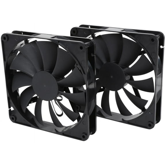Rosewill RFBF-131411 - 140mm Computer Case Cooling Fan with LP4 Adapter - Fluid Dynamic Bearing, Super Quiet (Pack of 2)