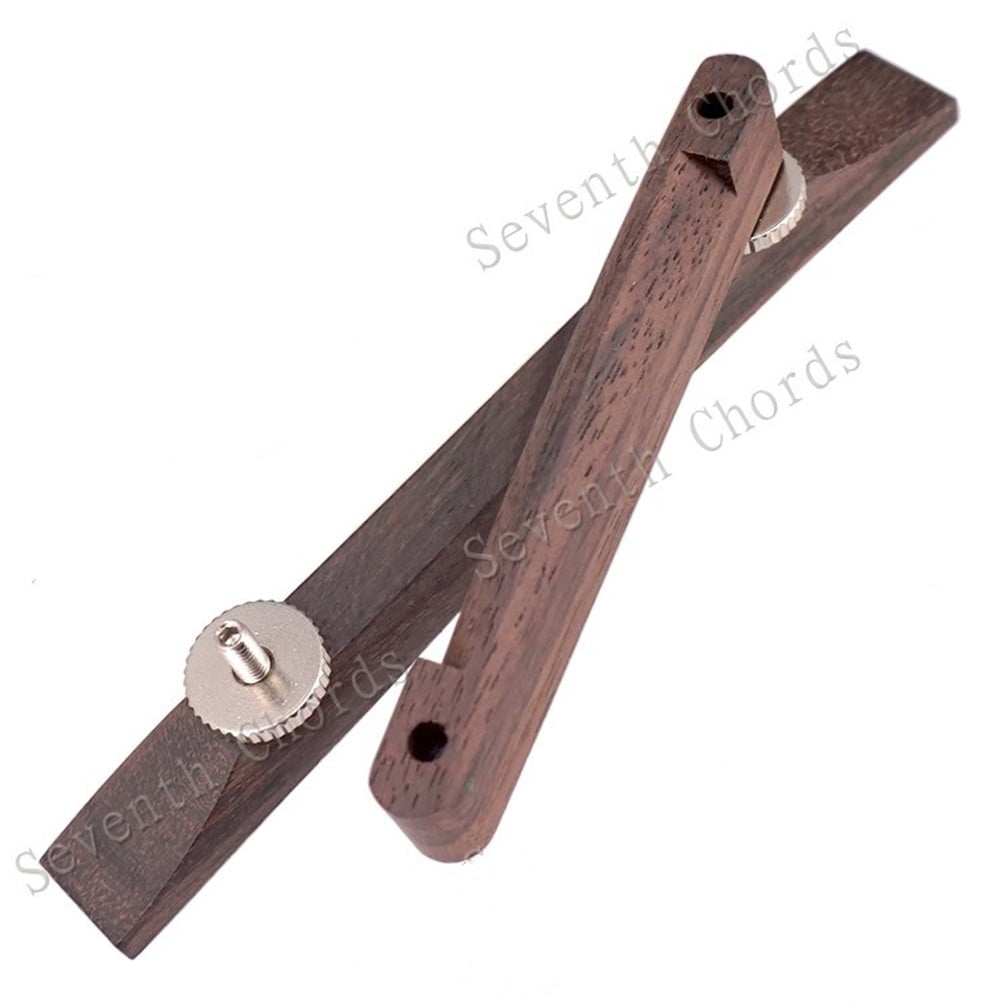 Rosewood Archtop Jazz Guitar Bridge - Adjustable 6-String Replacement Part For Guitar Repair
