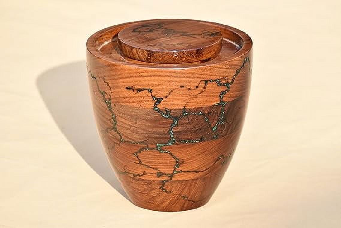 Rosewood Decorative urn Funeral Urn for Adult Pet Loss urn Memorial urn Wooden urn Box Lichtenberg Figure Resin urn for Ashes Cremation urn Urn for Human Ashes (Large up to 200 lb)